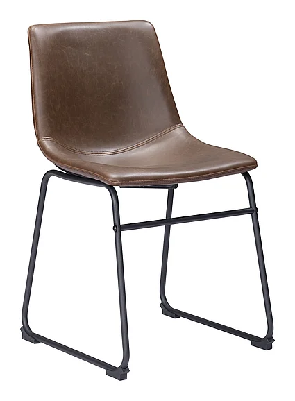 Zuo Modern Smart Dining Chair (Set of 2) Vintage Espresso 100505