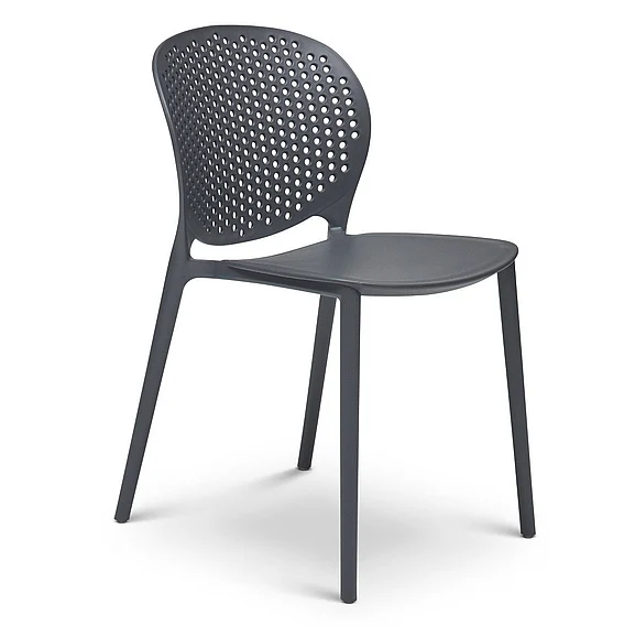Urbia Metro Bailey Side Chair - Set of 4 - Black Grey Seat CDH-BLY-SC-BKG-4CT