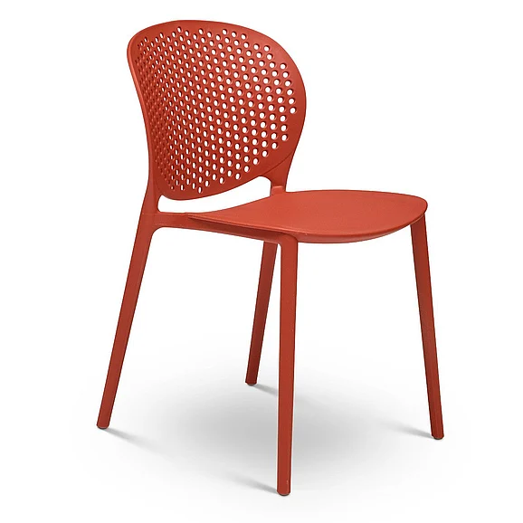 Urbia Metro Bailey Side Chair - Set of 4 - Dark Orange Seat CDH-BLY-SC-DOR-4CT