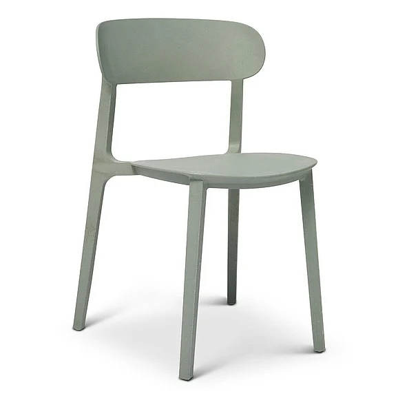 Urbia Metro Spencer - Eco-Friendly Outdoor Stacking Chair - Set of 4 - Moss Grey CDH-SPN-SC-WP43-4CT