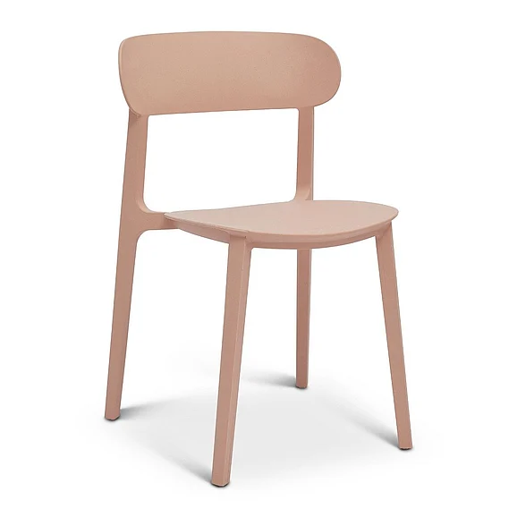 Urbia Metro Spencer - Eco-Friendly Outdoor Stacking Chair - Set of 4 - Dusty Rose CDH-SPN-SC-WP47-4CT