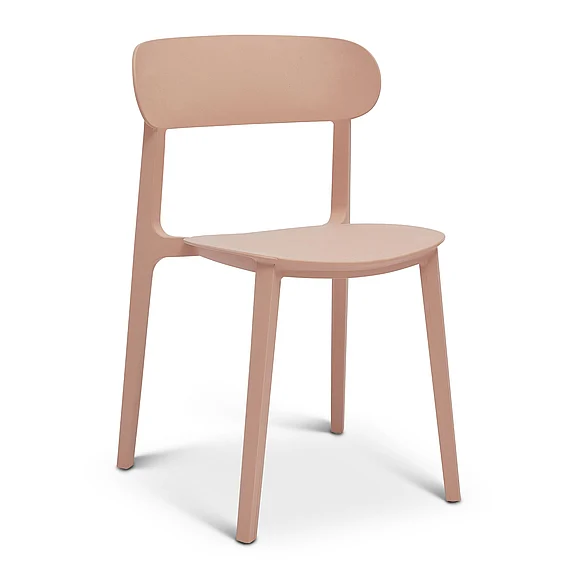Urbia Spencer Stacking DIning Chair (Set of 4) Dusty Pink, Dusty Pink CDH-SPN-SC-WP47-4CT