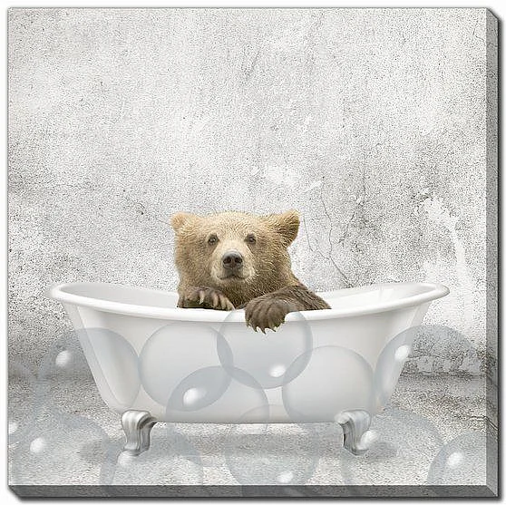 Streamline Art Baby Bear Bath E713528