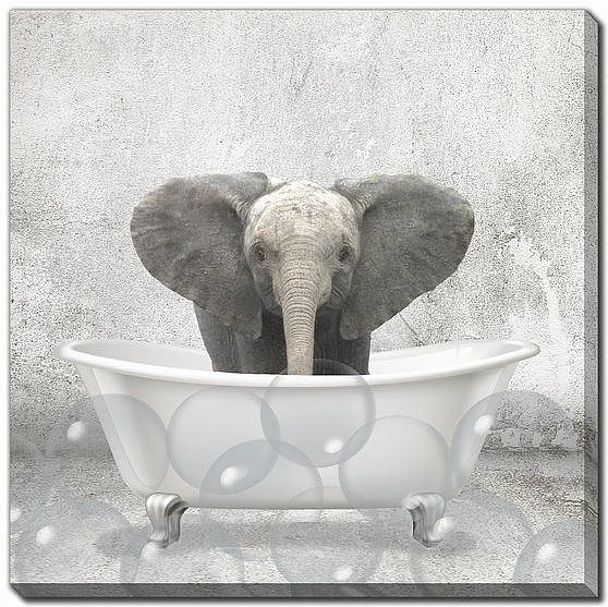 Streamline Art Baby Elephant Bath E713535