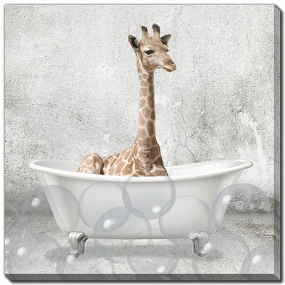 Streamline Art Baby Zebra Bath E713559