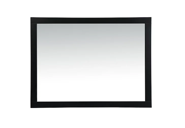 Elegant Aqua Vanity Mirror 48X36 In. in Black VM24836BK