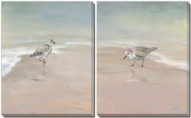 Streamline Art Shorebirds on the Sand Set of 2 E770729