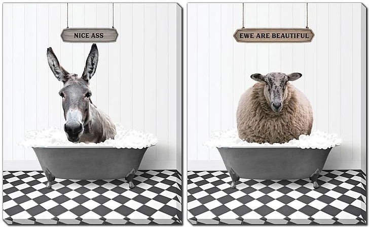 Streamline Art Animal Bath Set of 2 E816632