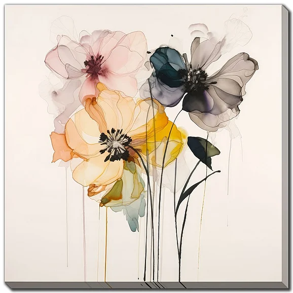 Streamline Art Colorful Petal Symphony I E816700