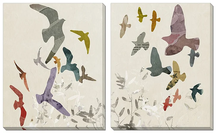 Streamline Art Flocking Set of 2 E845717