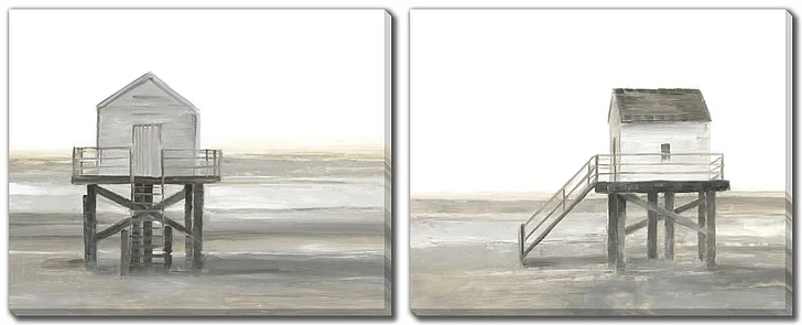 Streamline Art Weathered Beach Set of 2 E864695