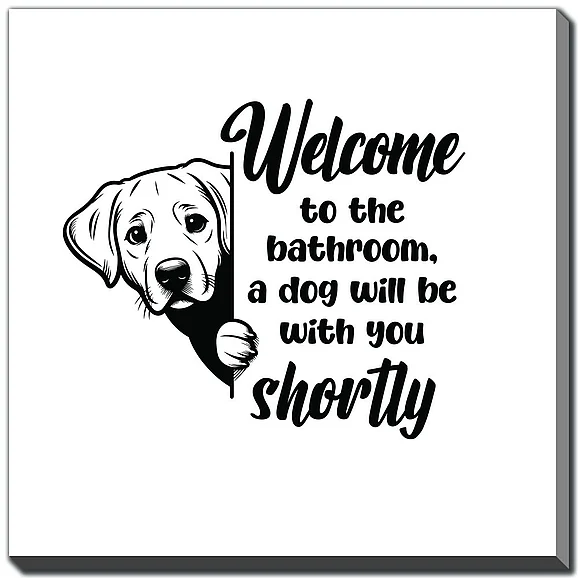 Streamline Art Welcome Dog E895095