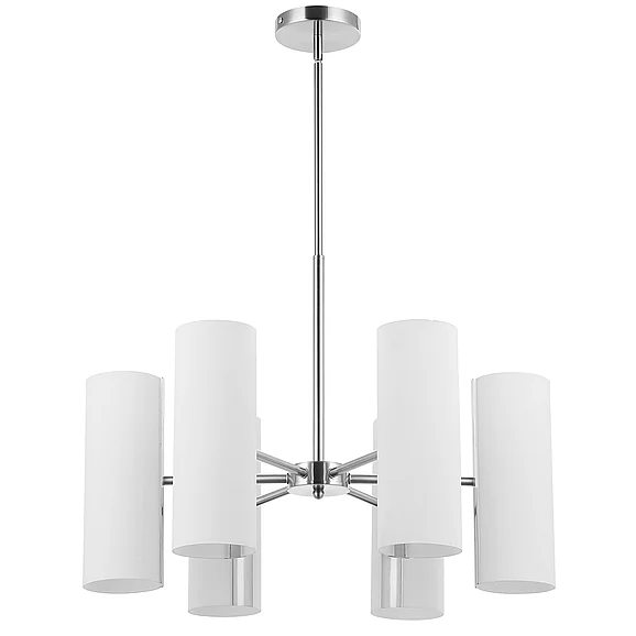 Dainolite 6LT Chandelier, SC w/ Opal Glass CEA-246C-SC