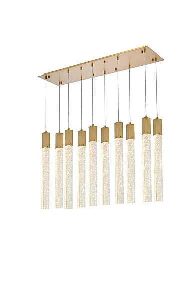 Elegant Weston 10 Lights Pendant in Satin Gold 2066D42SG