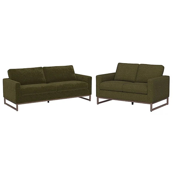 Emerald Home Cedric - U3457 2pc Living Room Set in Olive