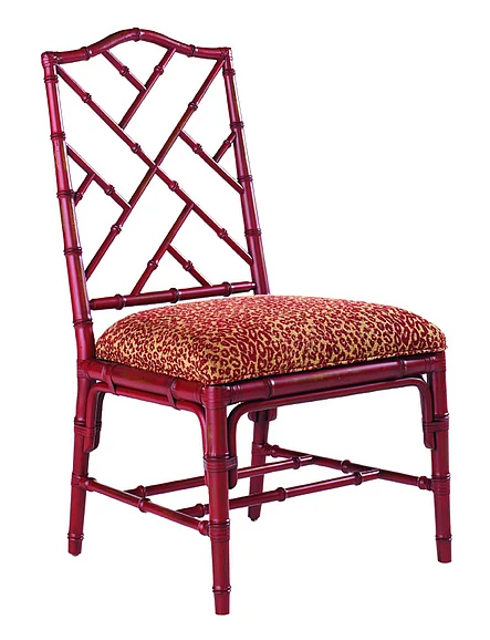Tommy Bahama Island Estate Ceylon Side Chair in Sangria