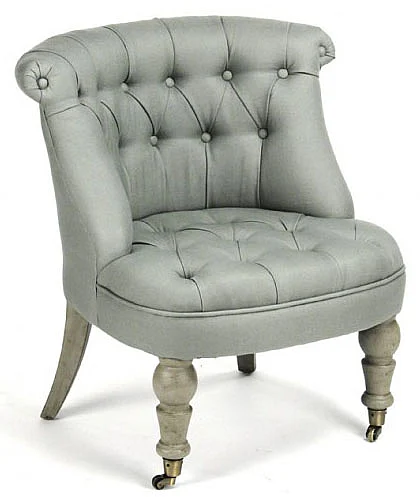 Zentique Amelie Slipper Chair in Sage CF003 432 I