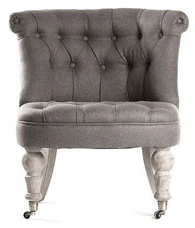 Zentique Amelie Slipper Chair in Gray CF003 E272 A008