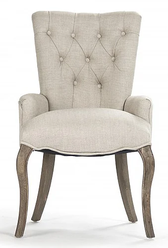 Zentique Iris Tufted Side Chair in Cream (Set of 2) CF005 E255-3 A015-A w/ ring