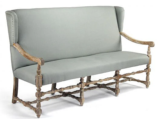 Zentique Franck Bench in Sage CF187-3 E272 I