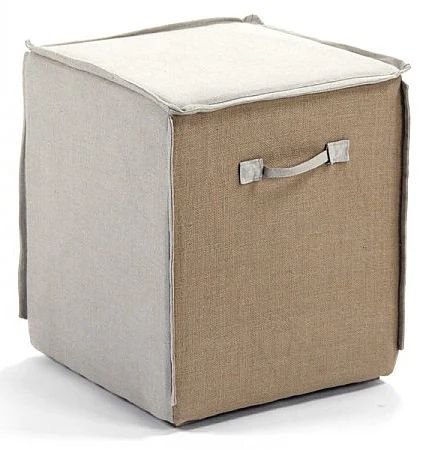Zentique Jurgen Stool in Burlap (Set of 2) CF191 E272 A003