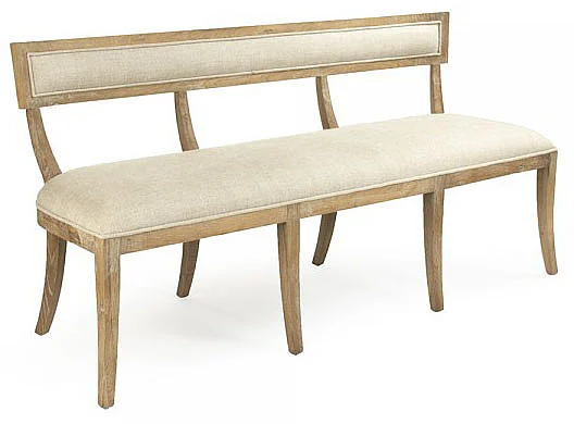 Zentique Carvell Bench in Natural CF282-3 E272 A015-A