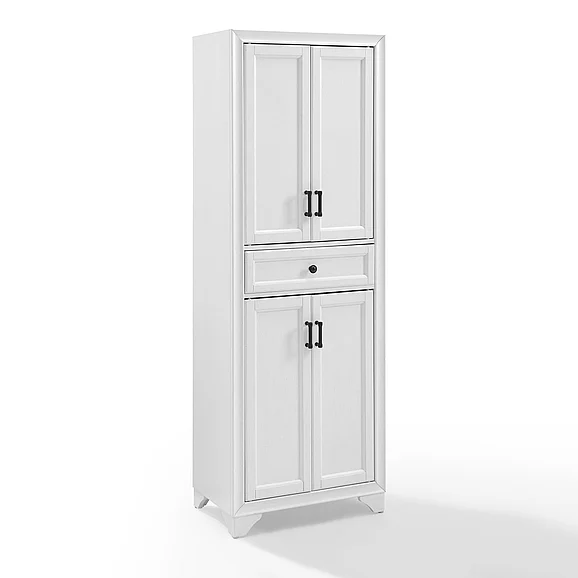 Crosley Tara Kitchen Storage Pantry in Distressed White CF3111-WH