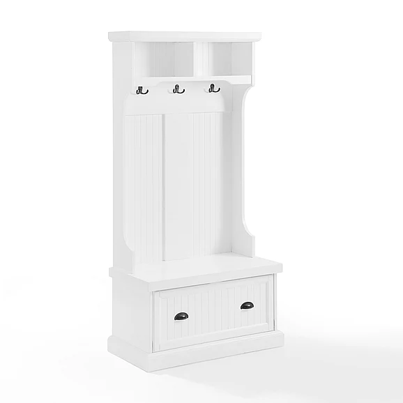 Crosley Shoreline Hall Tree in White CF6030-WH
