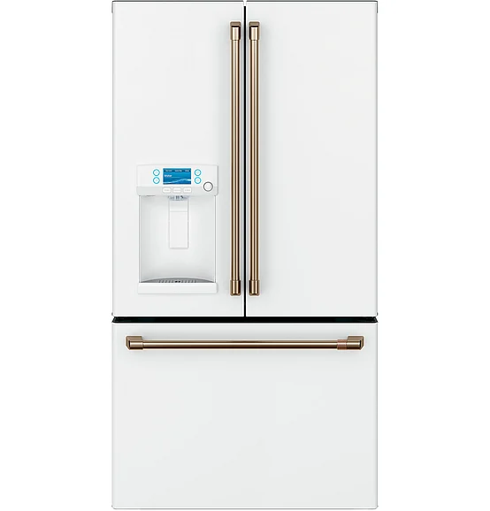 Cafe - GE Café 27.7 Cu. Ft. Smart French-door Refrigerator With Hot Water Dispenser in Matte White CFE28TP4MW2