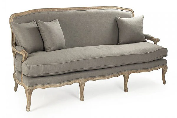 Zentique Bastille Sofa in Gray CFH004-3 E272 A048