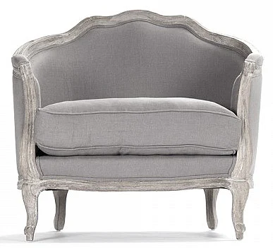 Zentique Maison Love Chair in Gray CFH007-1 E272 A048