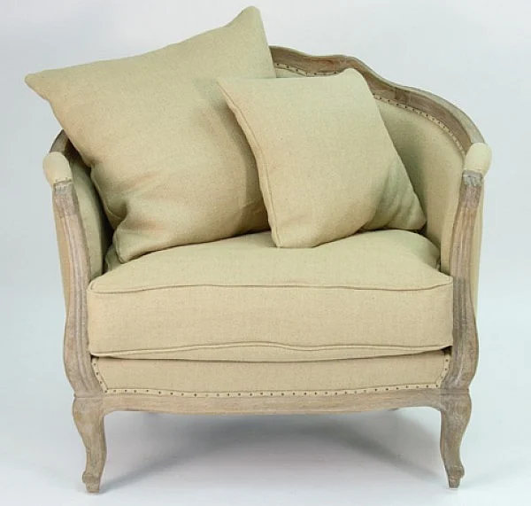 Zentique Maison Love Chair in Cream (Set of 2) CFH007-1 E272 Jute H009