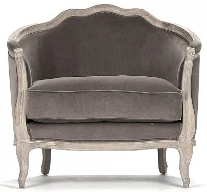 Zentique Maison Love Chair in Limed Grey Oak (Set of 2) CFH007-1 E272 V011