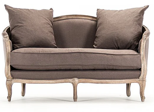 Zentique Maison Settee in Limed Grey Oak CFH007-2 E272 A008