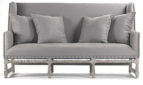 Zentique Aubert Bench in Limed Grey Oak CFH010-3 E272 A048