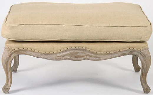 Zentique Belmont Ottoman CFH111-O E272 Jute H009
