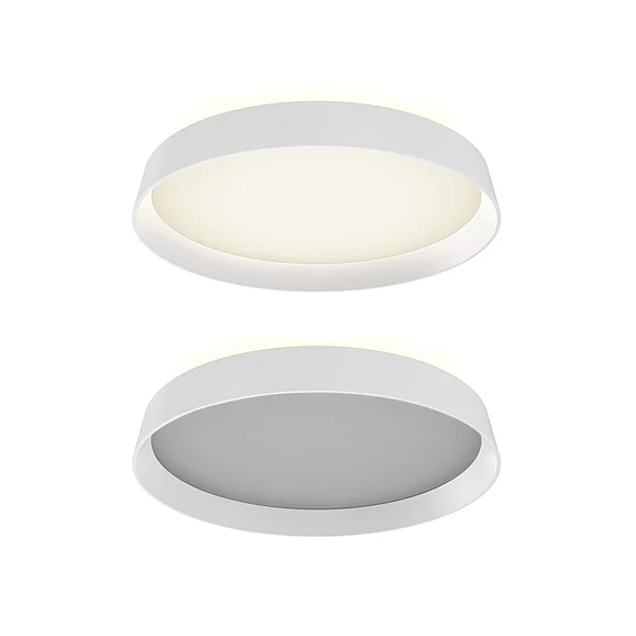 Dals Aurora Aurora 12In Dual-Light Dimmable LED Flush Mount, 5CCT in White CFH12-CC-WH