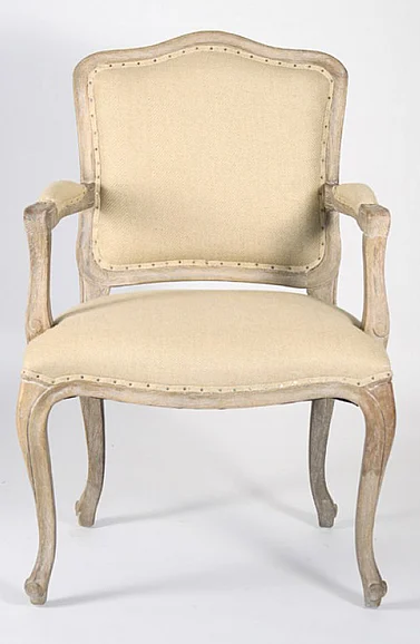 Zentique Cannes Arm Chair in Limed Grey Oak (Set of 2) CFH121 Arm E272 H009