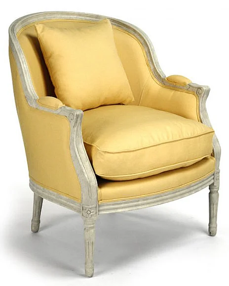 Zentique Roland Club Chair in Yellow CFH221 309 J