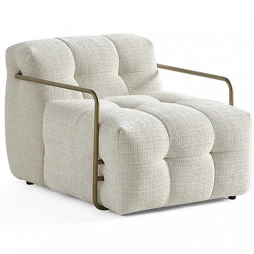 Whiteline Modern Cloud Armchair in CH2049F-BEI