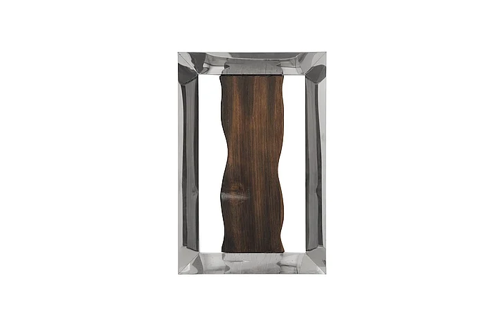 Phillips Collection Slice Framed Wall Tile in Silver CH66912