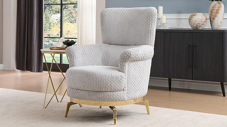 Galaxy Home Zoe Chair in Gray 601955556996