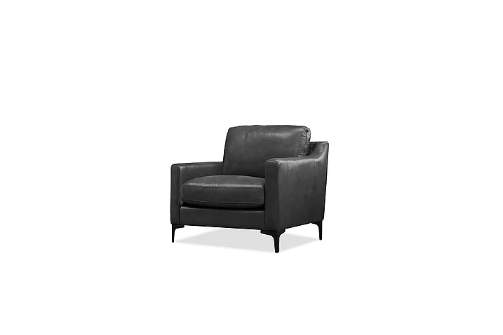 Mobital Cuff Arm Chair Nero Black Leather CHA-CUFF-NEBL-