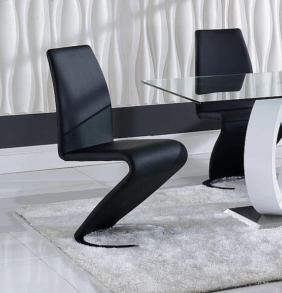 Global Furniture D9002 Dining Chair (Set of 2) in Black D9002DC-BL(M)