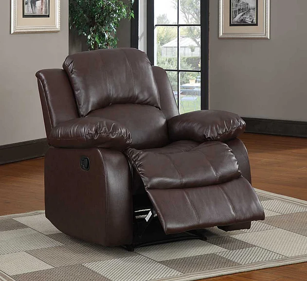 Homelegance Cranley Reclining Chair in Brown 9700BRW-1