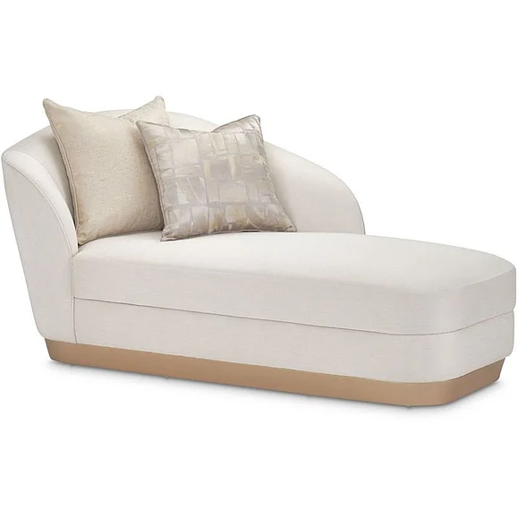 AICO La Rachelle Chaise ICICLE in Medium Champagne 9034842-ICICL-136
