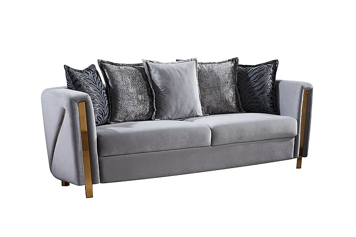 Galaxy Home Chanelle Sofa in Gray 601955550734