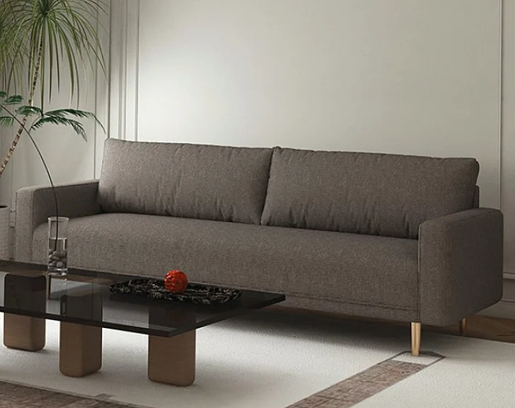 Furniture of America Elverum Sofa in Charcoal Gray FM61000GY-SF