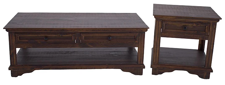 Split Nickel Charleston 2pc Occasional Set