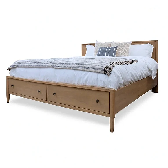 Finn & Louise (Lineage) Chatham King Storage Bed in Maple FL-B911KBED-STORAGE-MAPLE
